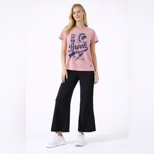 Brookhaven Ohio State Size 10 Pink Graphic T-Shirt Blue Logo Short Sleeve Tee